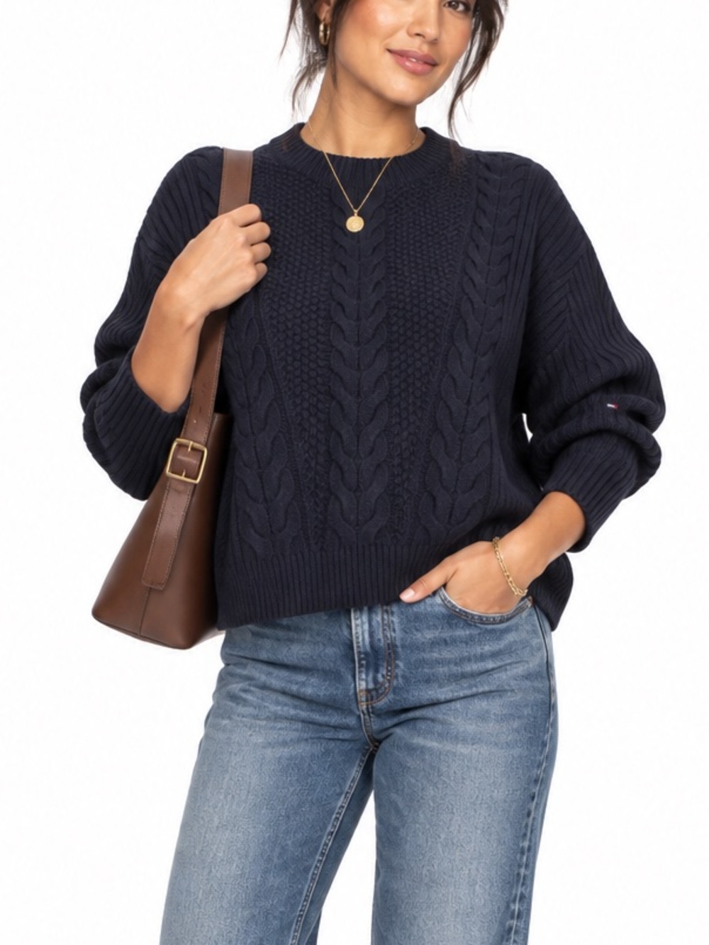 Tommy Hilfiger Navy Blue Knitted Sweater